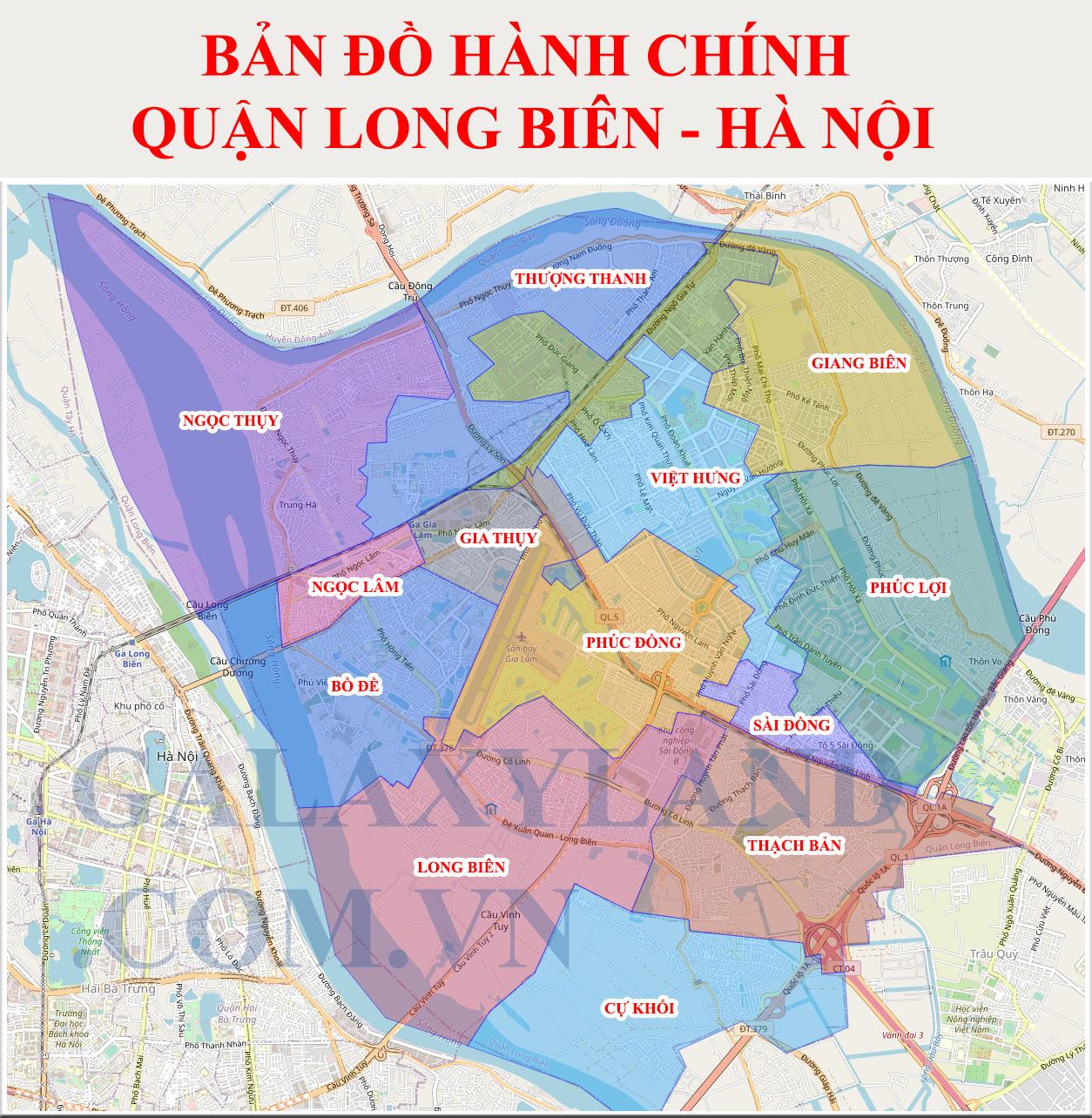 Bản đồ Quận Long Biên 