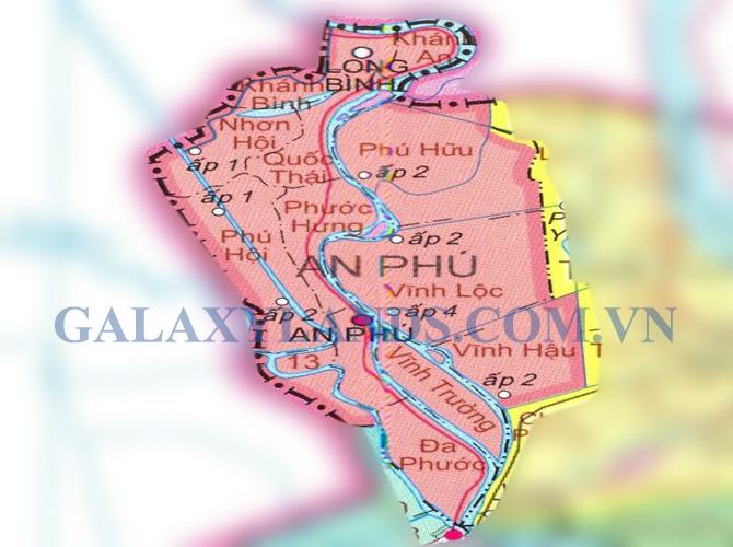 Bản đồ huyện An Phú tỉnh An Giang