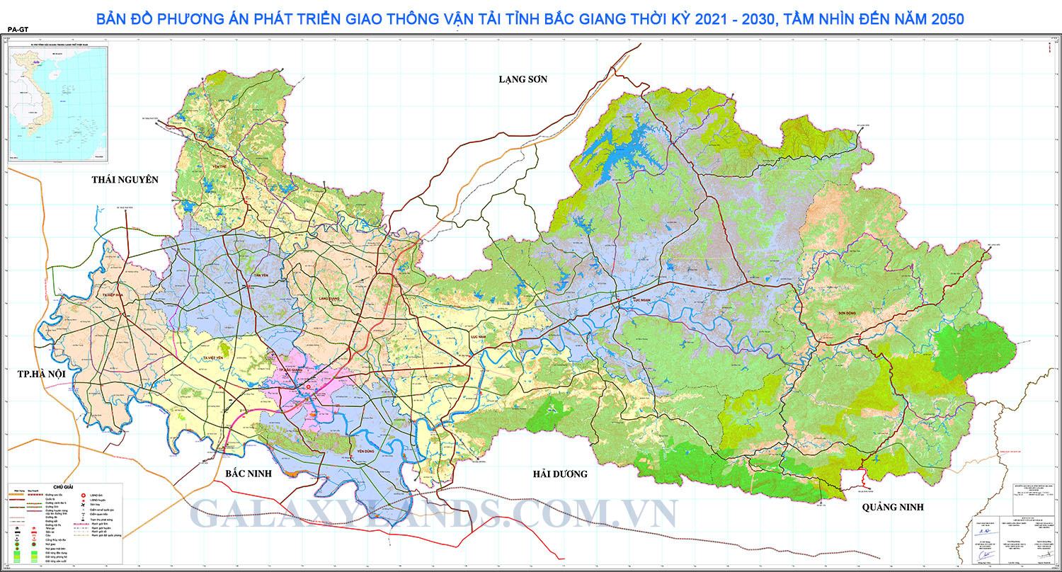 Bản đồ quy hoạch giao thông tỉnh Bắc Giang - Bản đồ Quy Hoạch Bắc Giang