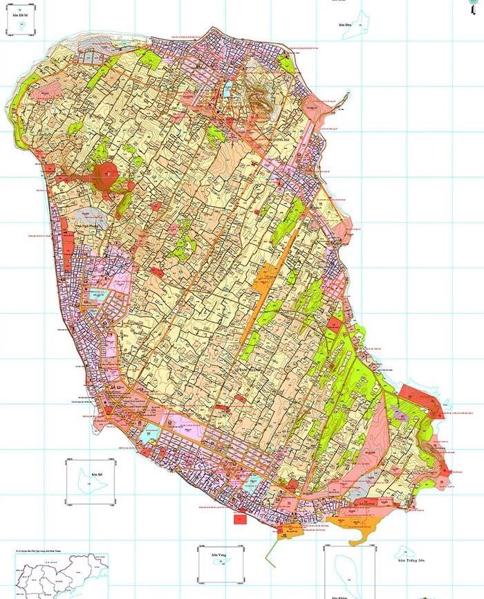 Bản đồ quy hoạch huyện Phú Quý tỉnh Bình Thuận