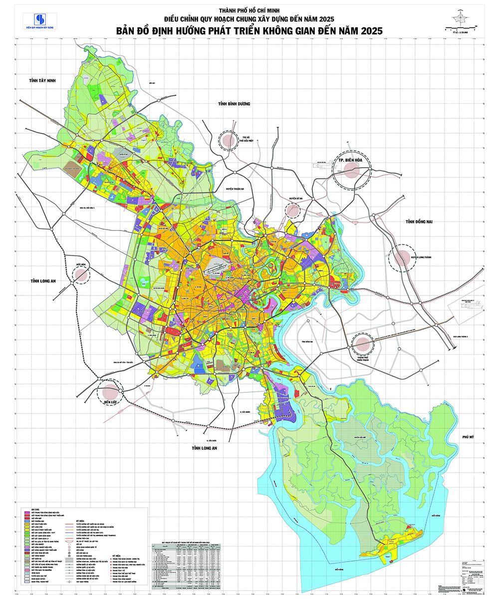 Bản đồ quy hoạch thành phố Hồ Chí Minh 