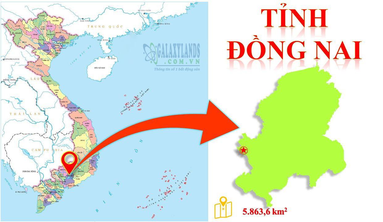 Bản đồ hành chính tỉnh Đồng Nai