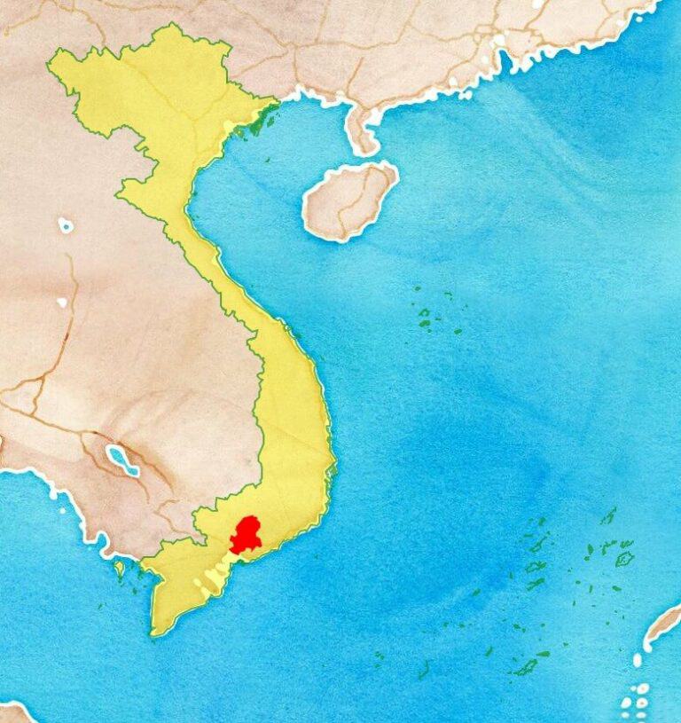 Vị trí Đồng Nai trên bản đồ Việt Nam
