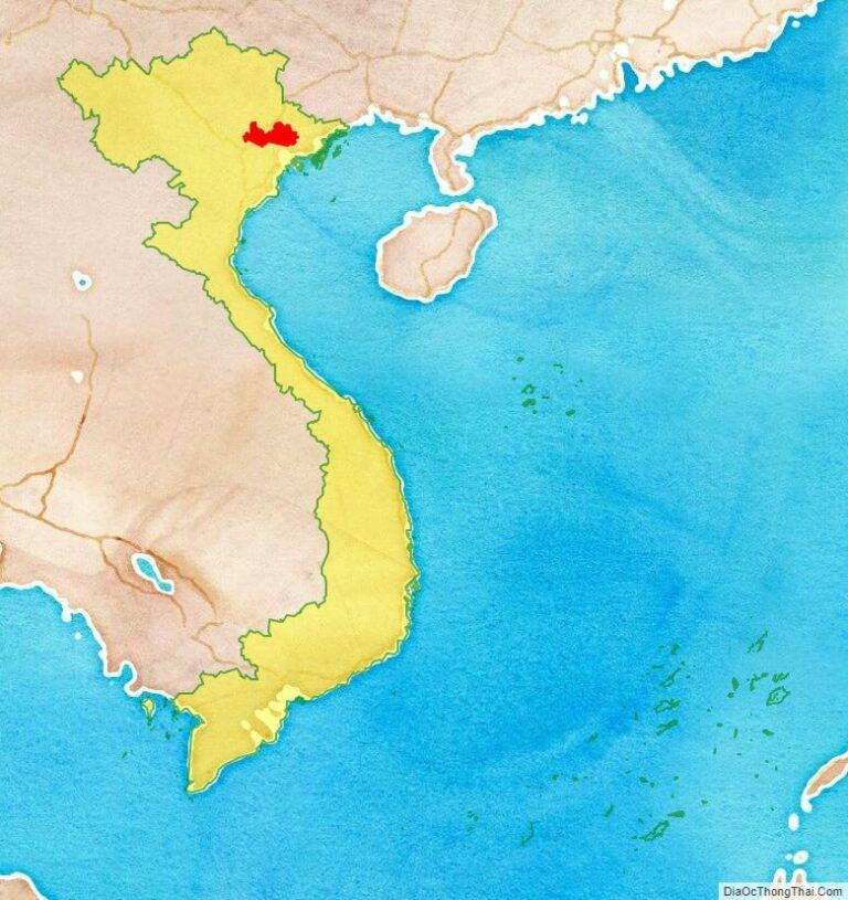Vị trí tỉnh Bắc Giang trên Bản đồ Việt Nam