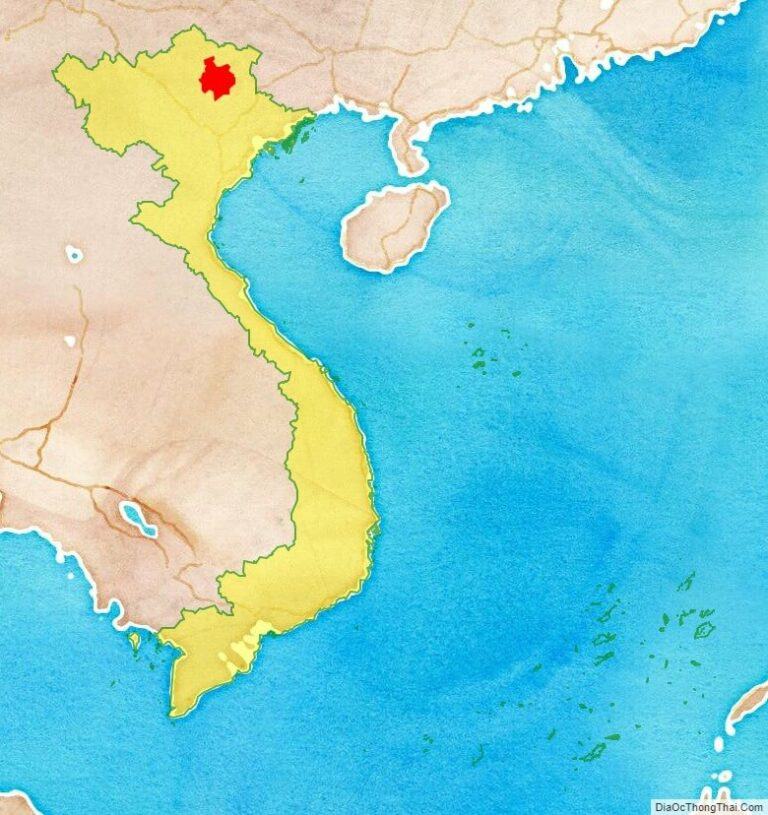 Vị trí tỉnh Bắc Kạn trên bản đồ Việt Nam