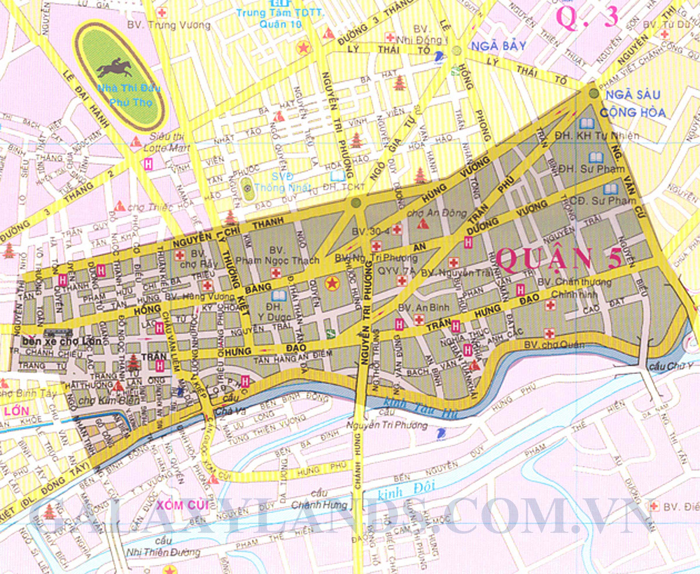 Bản đồ quận 5 thành phố Hồ Chí Minh ( TPHCM)