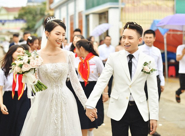 Lễ cưới được tổ chức Diễn Châu, Nghệ An theo phong tục Công Giáo