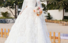 Ba bộ váy cưới trị giá trăm triệu của Minh Hằng trong đám cưới.