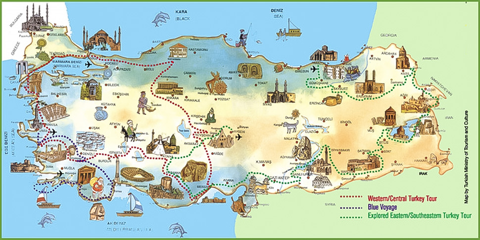 Các địa điểm du lịch nổi tiếng Thổ Nhĩ Kỳ