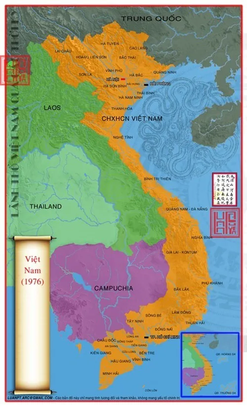 Lãnh thổ Việt Nam thống nhất sau năm 1975